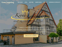 Tablet Screenshot of krone-langenburg.de